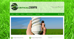 Desktop Screenshot of criticallights.com