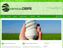 Tablet Screenshot of criticallights.com